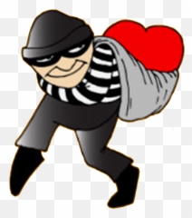 Danses - Heart Robber Clipart Full Size Clipart 1294587 Emoji,Robber Emoji