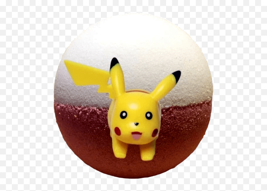 Pokee Katch Em All Bath Bomb With Pokemon Toy Figure Inside Buried Treasure Bath Bomb Deal Kent Bonnnebombe Emoji,Bomb Emoji