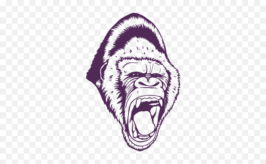 Gorilla Face Illustration Transparent Png U0026 Svg Vector Emoji,Gorilla Face Emoji