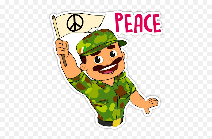 Telegram Sticker From Indian Army Indian U2022 Pack Emoji,Military Emojis