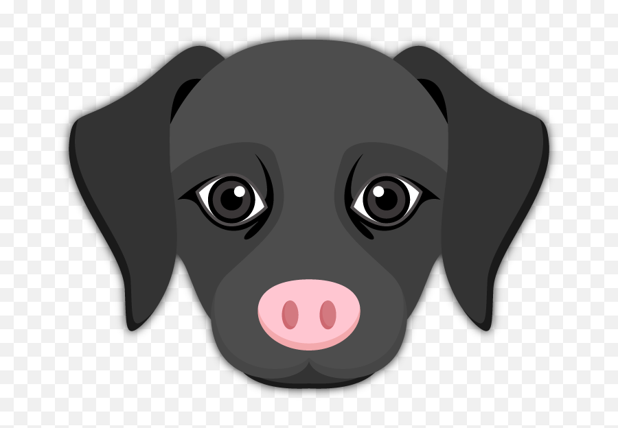 Black Labrador Black Dog Emoji - Labrador Emote,Dog Emoji Png