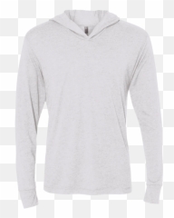 Nl6021 Unisex Triblend Ls Hooded T - Long Sleeve Emoji,Peach Emoji T Shirt