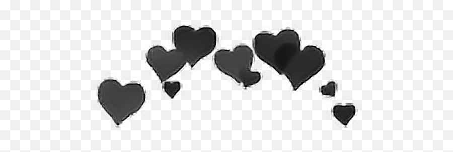Black Heart Aesthetic Png Heart Eyes Emoji Png Broken - Girly,Heartbreak Emoji Transparent