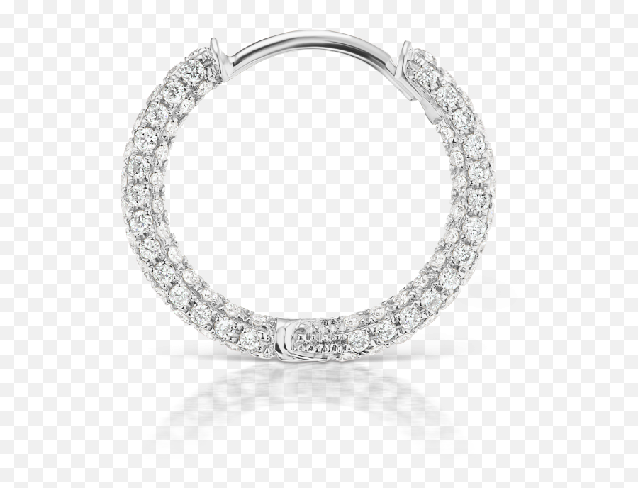 95mm Diamond Five Row Pavé Ring Bottom Hinge Maria - Solid Emoji,Emotion Mood Ring Colors
