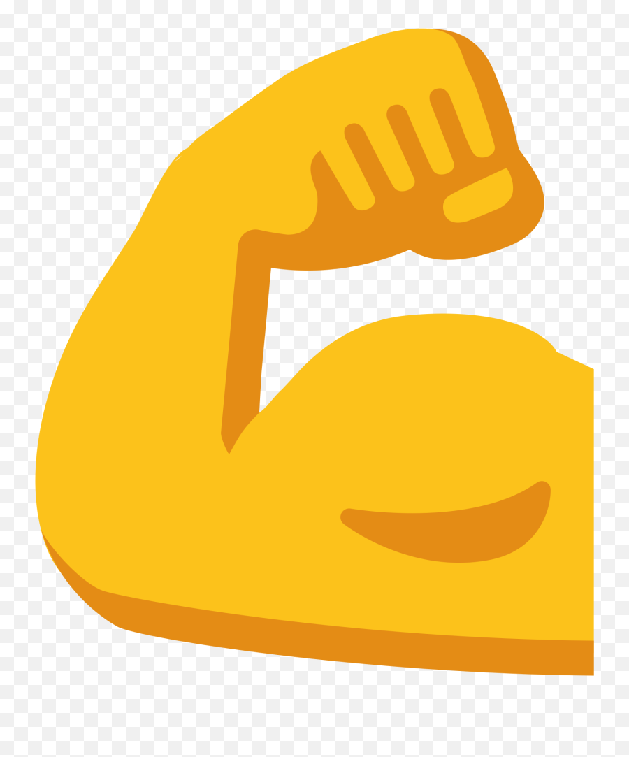 File Emoji U F - Transparent Background Strong Arm Emoji,No U Emoji