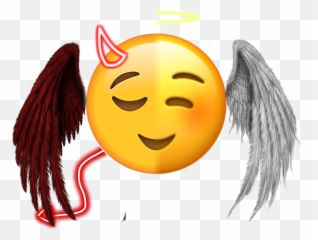 Emojiiphone Angedemon Ange Demon Sticker By Stpock - Devil And Angel Emoji,Demon Emoji