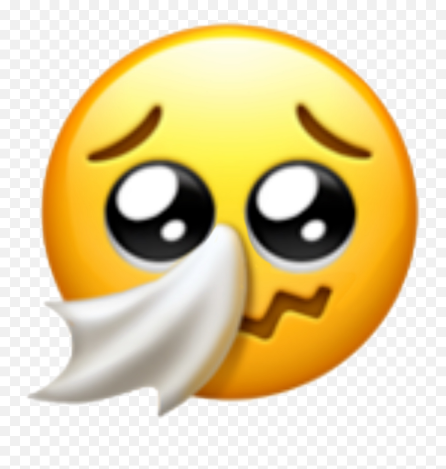 Cute Sick Brown Yellow Sad Emoji - Pleading Emoji,Emojis Iphone Sick