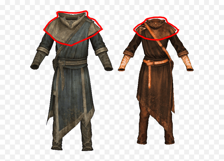 Standalone Neck Cover From The Novice - Novice Robes Skyrim Emoji,Skyrim Random Faical Emotions Mod