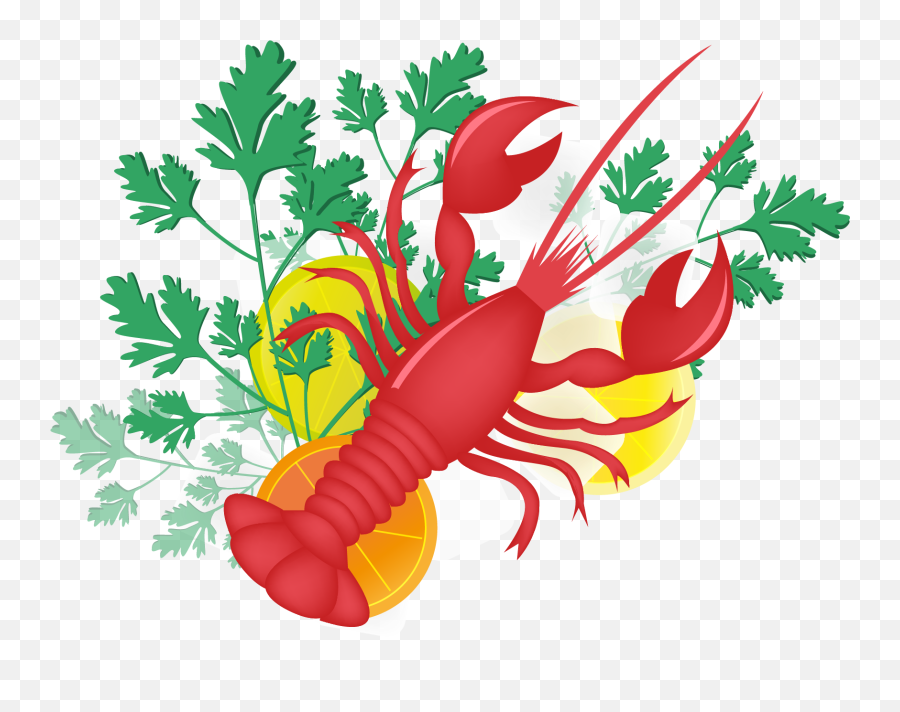 Lobster Palinurus Clip Art - Illustration Transparent Lobster Food Clipart Emoji,Lobster Emoji