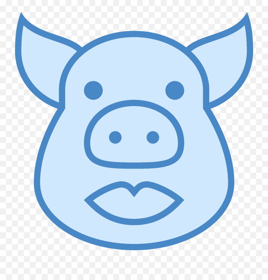 Pig Icon Png - Pig With Lipstick Icon Free Png And Vector Porco Azul Png Emoji,Emojis Ios Pig