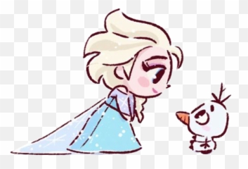 Disney Elsa Frozen Olaf Cute Doodle Sticker By May - Elsa David Gilson Emoji,Disney Emoji Olaf