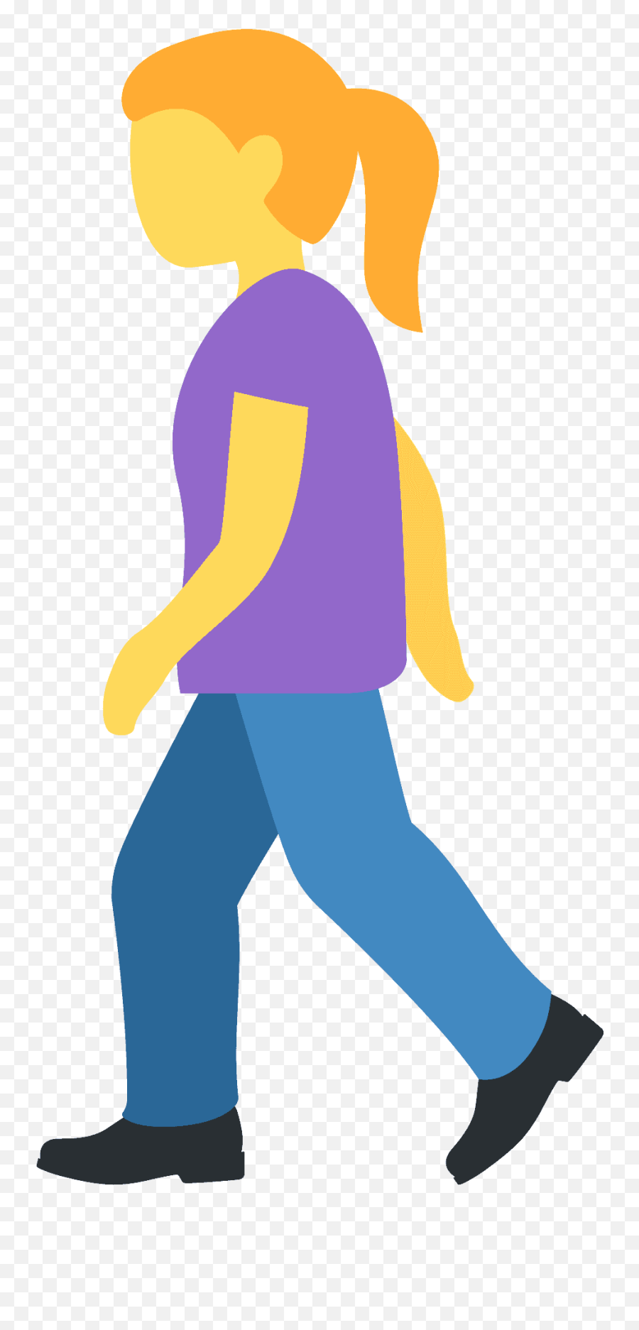 Woman Walking Emoji Clipart - Woman Walking Emoji,Woman Emoji