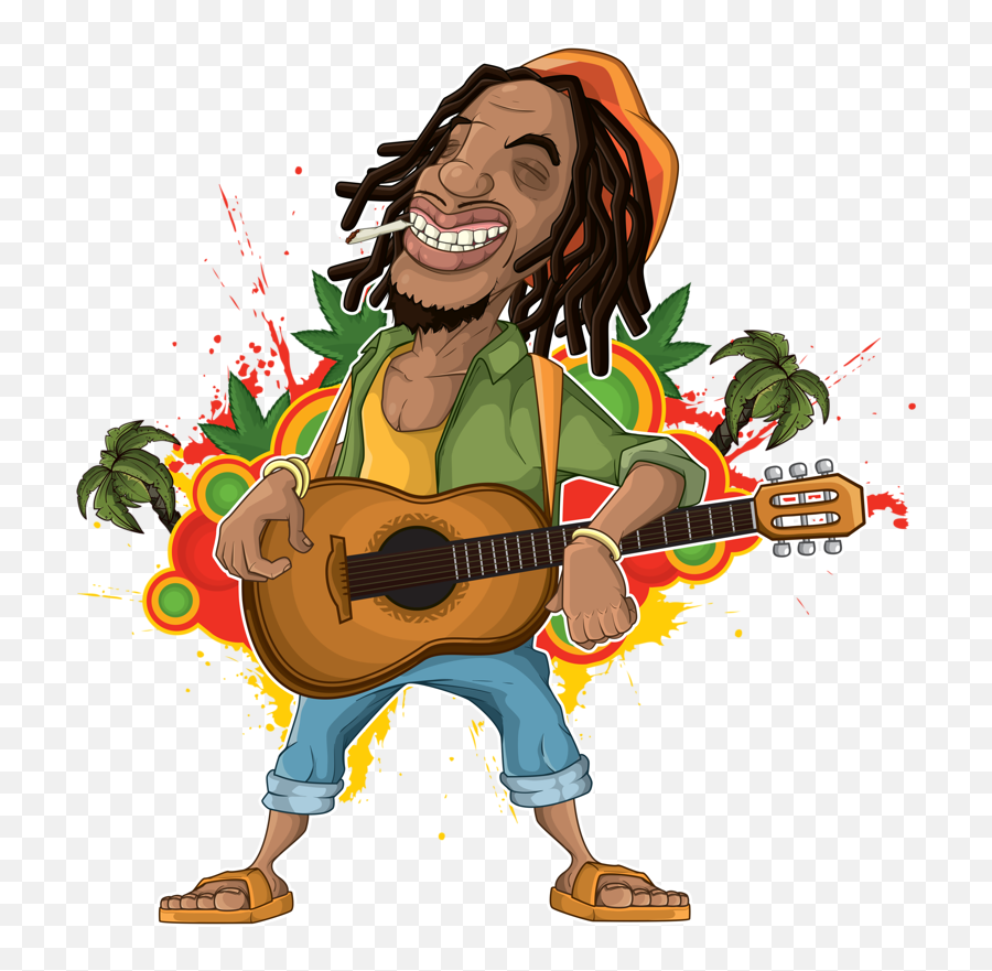Lion Clipart Reggae Lion Reggae Transparent Free For - Rasta Man Cartoon Emoji,Rasta Emoji