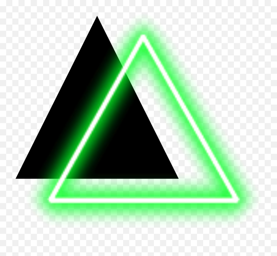 Neon Triangles Triangle Sticker - Vertical Emoji,Black Triangle Emoji