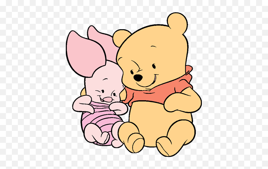 Clipart Winnie The Pooh Baby - Novocomtop Cute Winnie Pooh And Piglet Emoji,Piglet From Winnie The Poo Emojis
