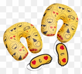 2 - Pack Emoji 2piece Travel Pillow U0026 Eye Mask Set Soft,Mask Emoji