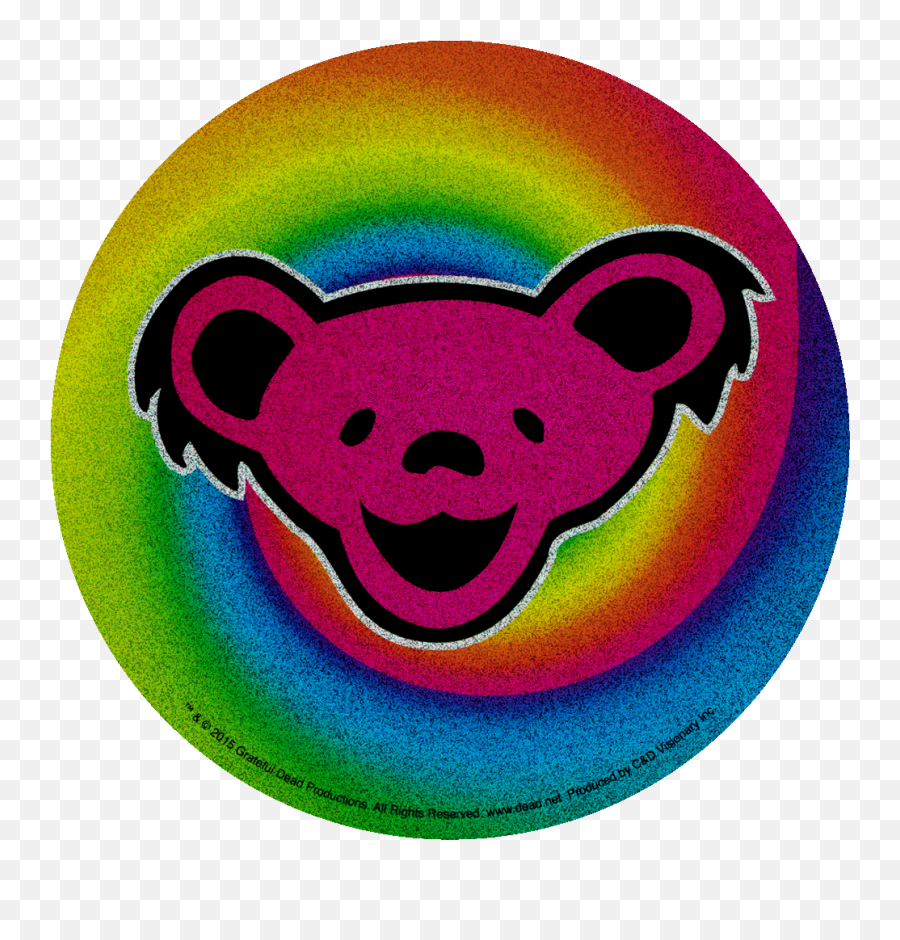 Grateful Dead Dancing Bear On Swirl Glitter - Grateful Dead Grateful Dead Dancing Bears Emoji,Black Dancing Emoji