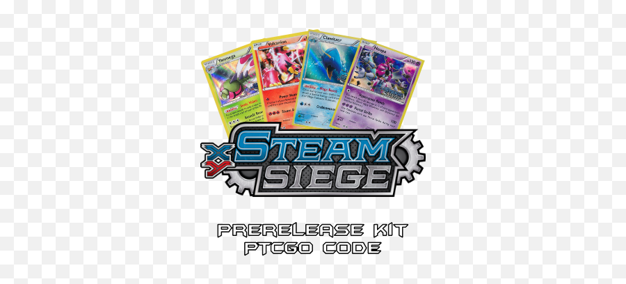 Steam Siege Prerelease Kit - 1 Of 4 Promos Ptcgo Code Steam Siege Prerelease Kit Emoji,Pokemon In Steam Emoticons