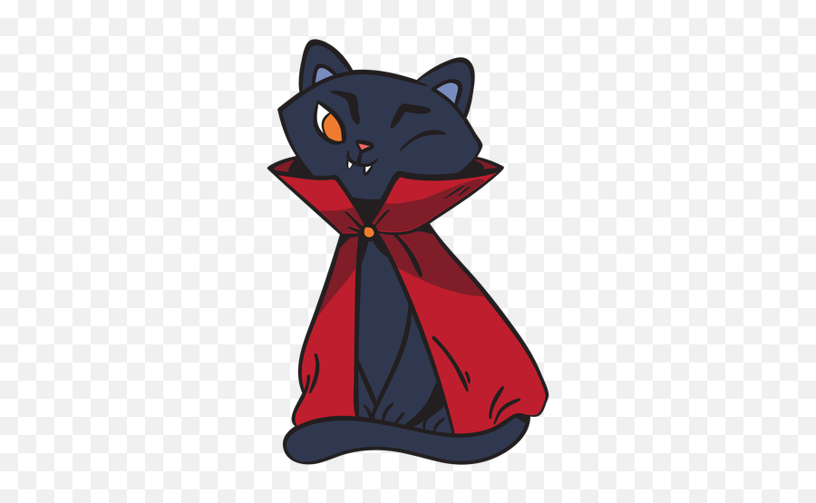 Black Cat Dracula Cartoon Transparent Png U0026 Svg Vector - Fictional Character Emoji,Cartoon Cats Different Emotions