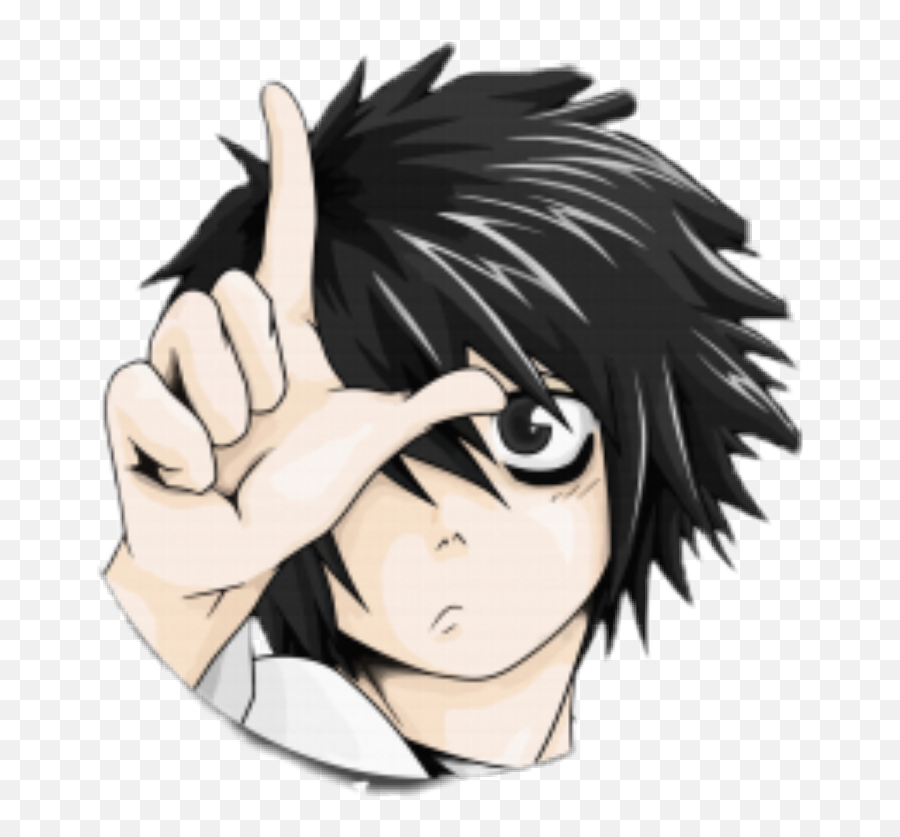 Deathnote Death Manga Anime Note - L Chibi Death Note Png Emoji,Death Note Emojis