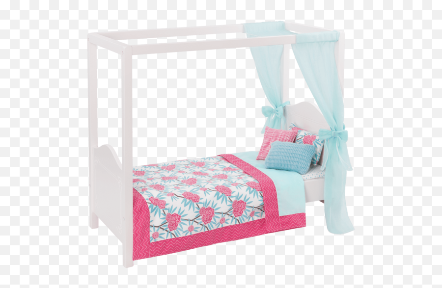 Blue Pink My Sweet Canopy Bed - Our Generation My Sweet Canopy Bed Emoji,Pink Emojis Bed Spreads