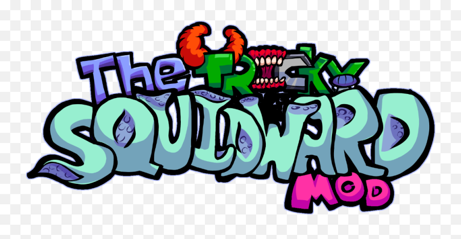 The Squidward Tricky Mod - Tricky Squidward Mod Logo Png Emoji,Eric Cartman Clown Emoticon