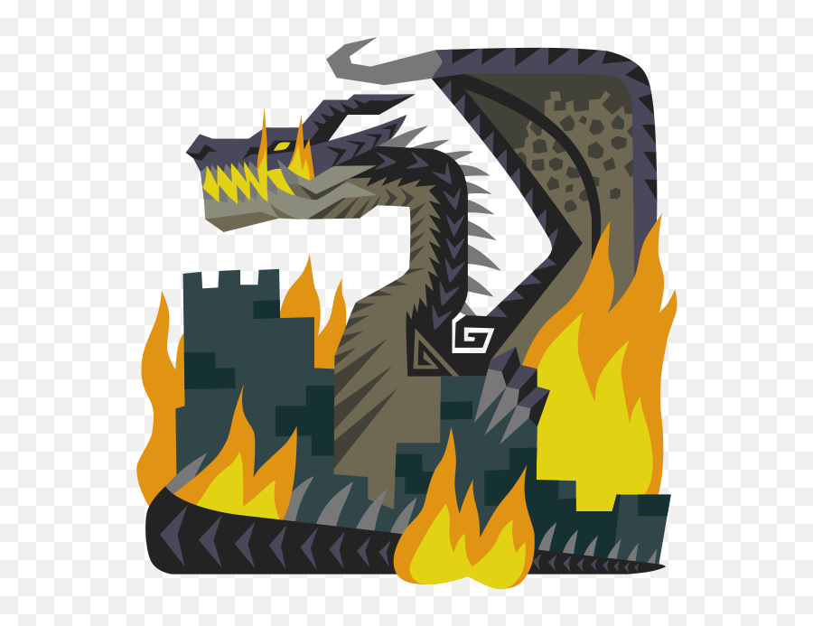 Icon For - Monster Hunter Fatalis Icon Emoji,Monster Hunter Question Mark Emoji