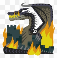 Icon For - Monster Hunter Fatalis Icon Emoji,Monster Hunter Question Mark Emoji