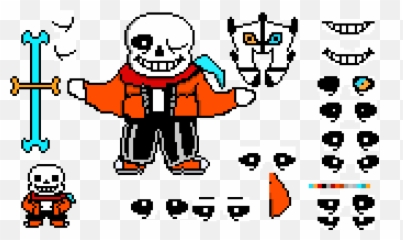 Pixel Art Gallery - Fictional Character Emoji,Sans Emotion Chart