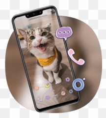 Cute Cat With Open Mouth Theme U2013 Aplikace Na Google Play Emoji,Tabby Emojis Transparent