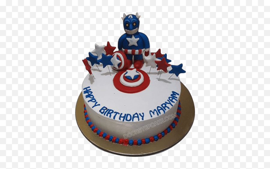 Online Birthday Cake Delivery In Delhi Ncr Doorstepcake - Model Cake Captain America Emoji,Captain America Shield Emoji