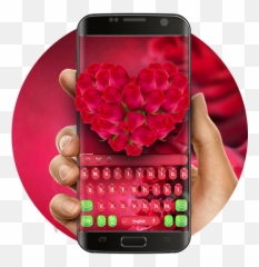 Pink Rose Petal Flying Keyboard U2013 Apps No Google Play Emoji,Gifs De Emojis De Amor