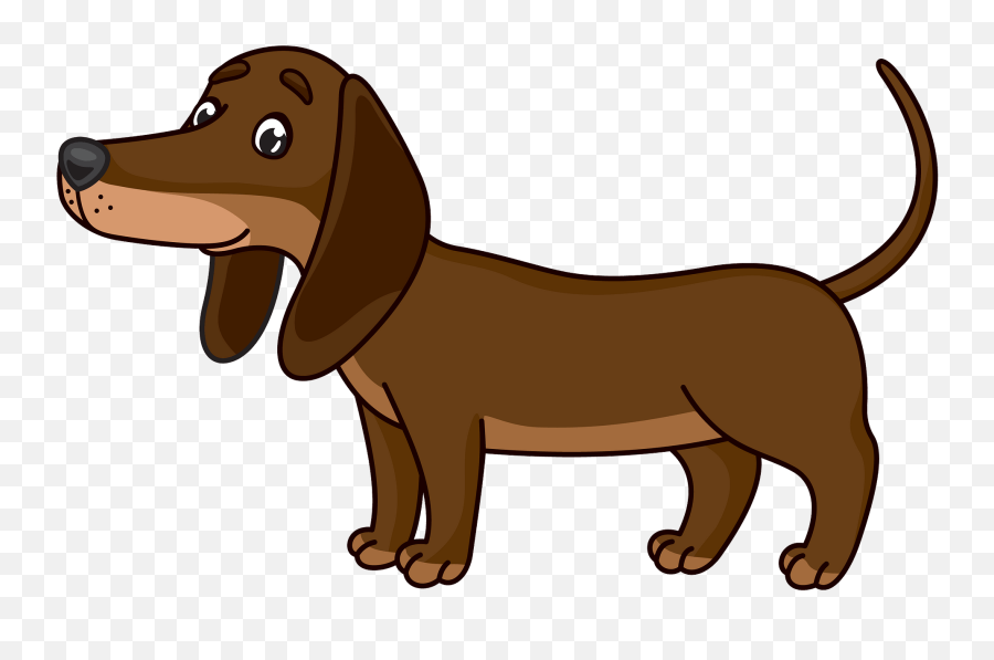 Dachshund Clipart - Brown And Tan Dachshund Clipart Emoji,Weenie Dog Emoji
