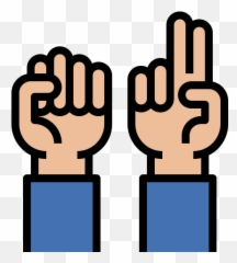 Sign Language - Free Gestures Icons Emoji,White Fist Emoji