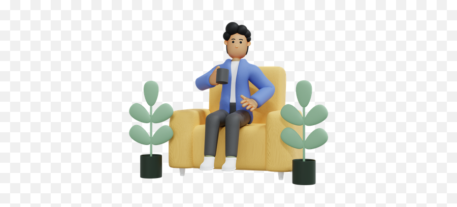 Premium Businessman 3d Illustration Download In Png Obj Or Emoji,Frog Couch Discord Emoji