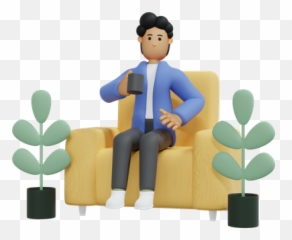 Premium Businessman 3d Illustration Download In Png Obj Or Emoji,Frog Couch Discord Emoji