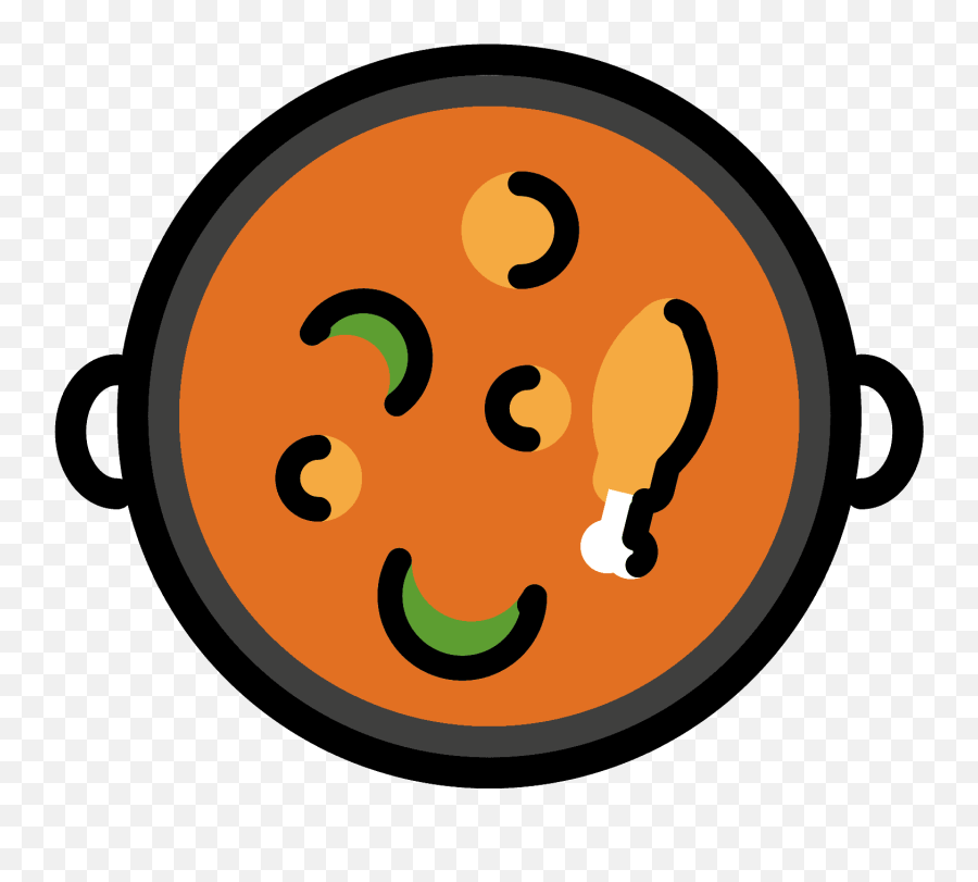 Shallow Pan Of Food Emoji Clipart - 24,Food Emoji