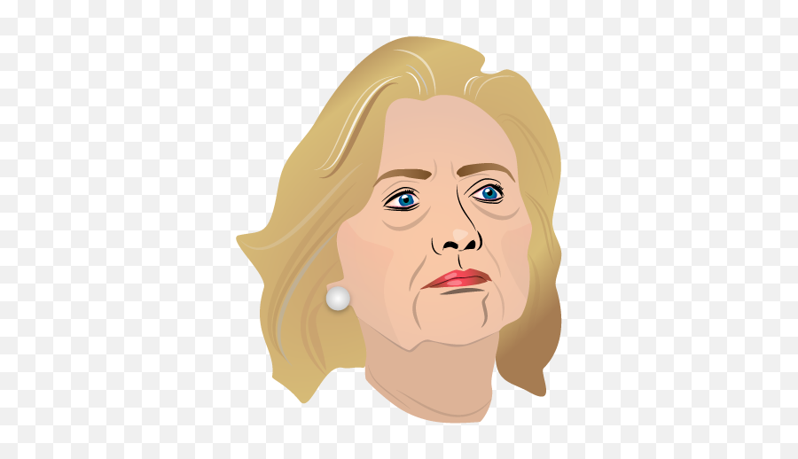 Download Hillary Vector - Hair Design Emoji,Clinton Emoji