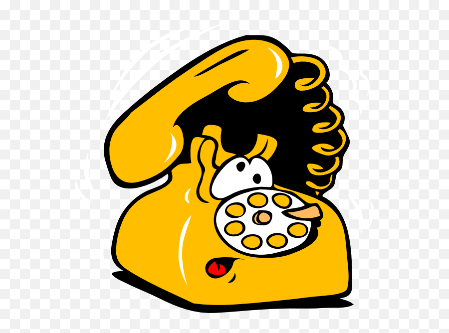 Yellow Phone Clipart - Clip Art Library Phone Clip Art Emoji,Telephone Emoji