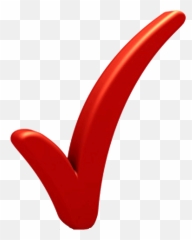 Red Check Mark Transparent Background - 3d Check Mark Transparent Emoji,Check Mark Emoji