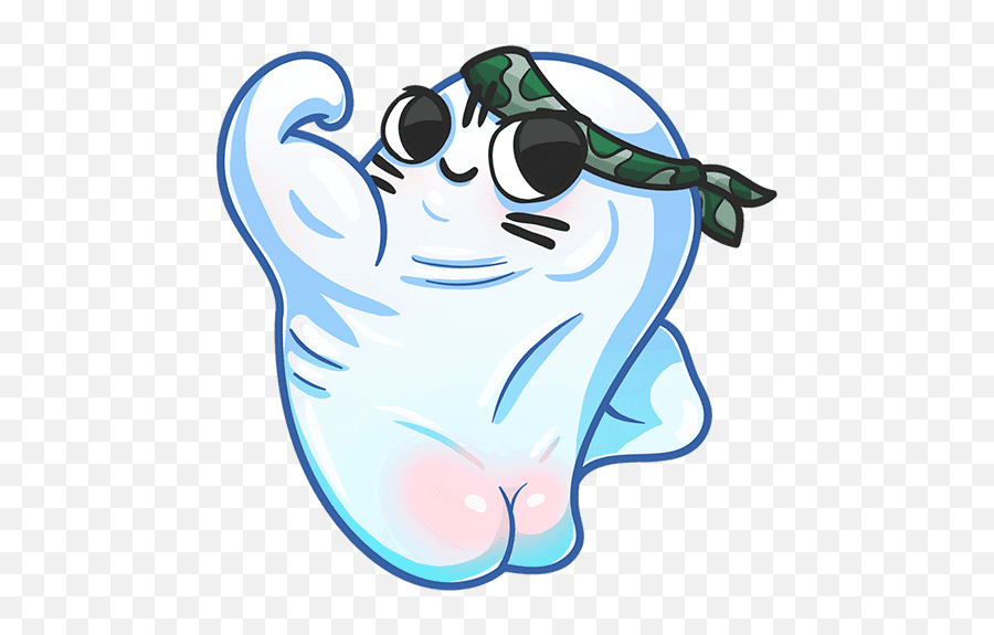 Vk Sticker 8 From Collection Ghost Download For Free Emoji,Ghost Emoji Sticker