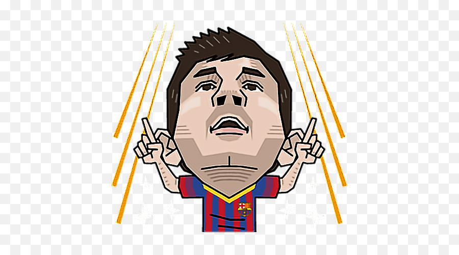 Sticker - Messi Cartoon Png Emoji,Barca Emoji