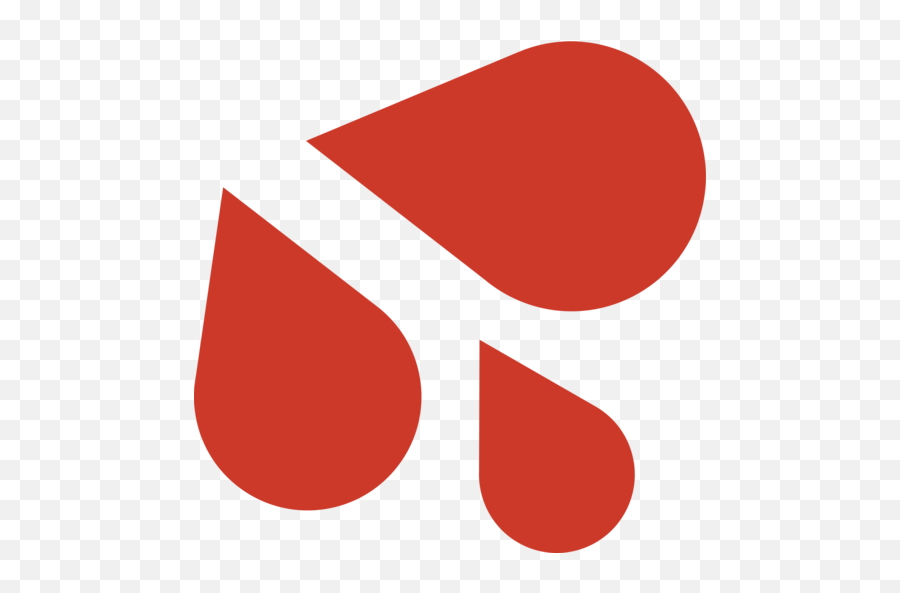 Red Sweat Drops Emoji,Blood Emoji