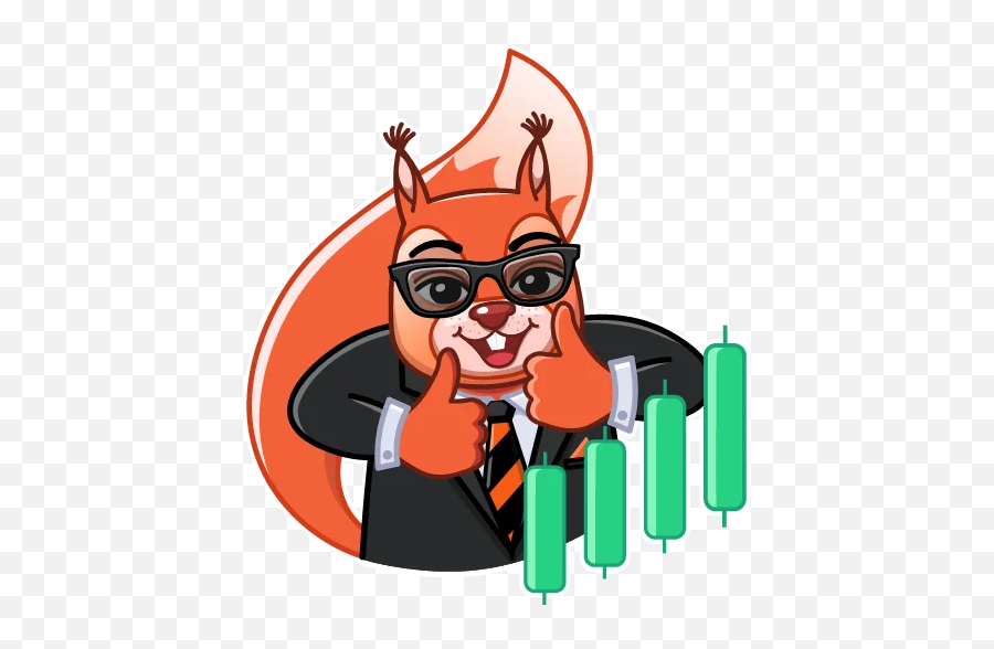 Telegram Sticker 3 From Collection Fxo Lucky Squirrel - Fictional Character Emoji,Red Squirrel Emoji