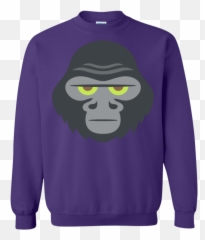 Gorilla Face Emoji Sweatshirt,Gorilla Emoji