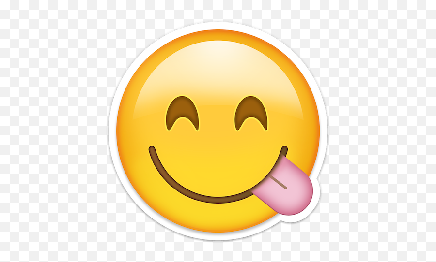 Sticky Out Tongue Emoji Transparent Png - Face Savouring Delicious Food,World Emoji Day