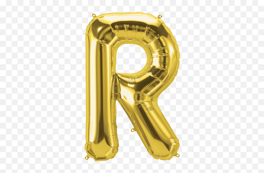 Gold Letter R 34 - Blue Balloon Letter R Emoji,Emoji Balloons For Sale