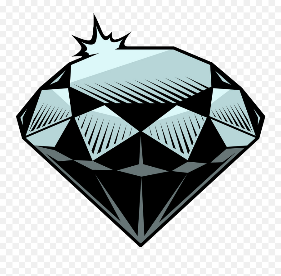 Diamond Clipart - Clipartworld Diamond Illustration Emoji,Trumpet Black And White Emoji Transparent