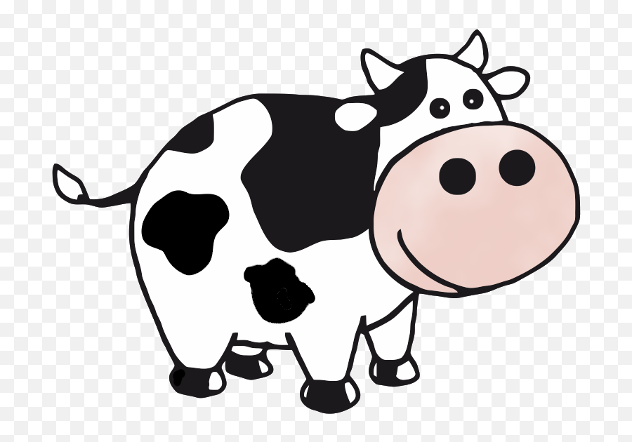 Free Cute Cow Png Download Free Clip Art Free Clip Art On - Transparent Background Cow Cartoon Png Emoji,Cow Emoticons Png