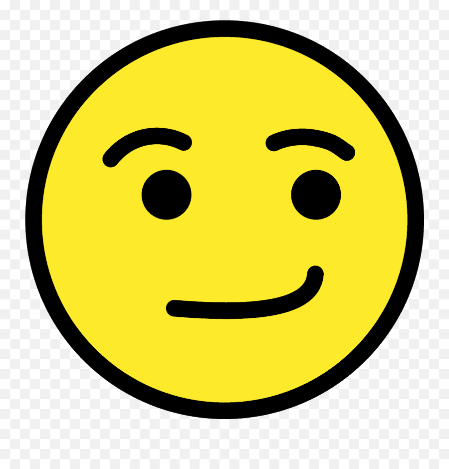 Smirking Face Emoji Clipart - Smiley,Smirking Emoji